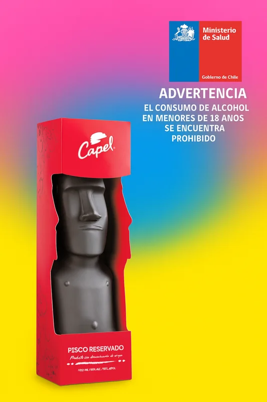 Capel Pisco Reservado – Edición Moái 1 Litro