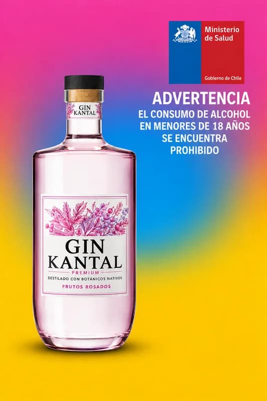 Gin Kantal Premium Frutos Rosados 750 ml
