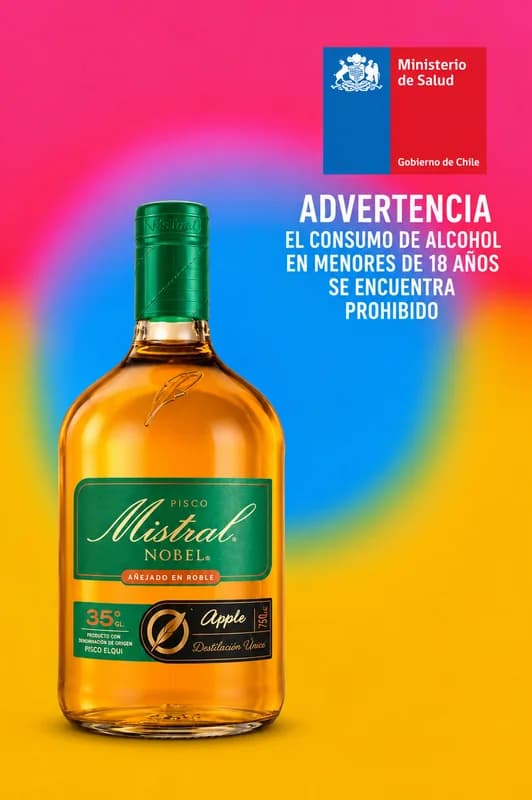 Pisco Mistral Nobel Apple 35°