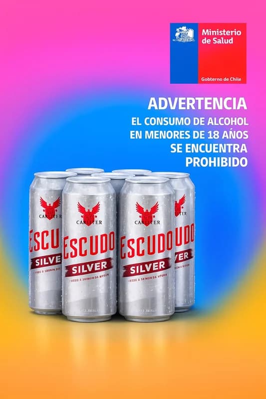 Six Pack Cerveza Escudo Silver 470 ml