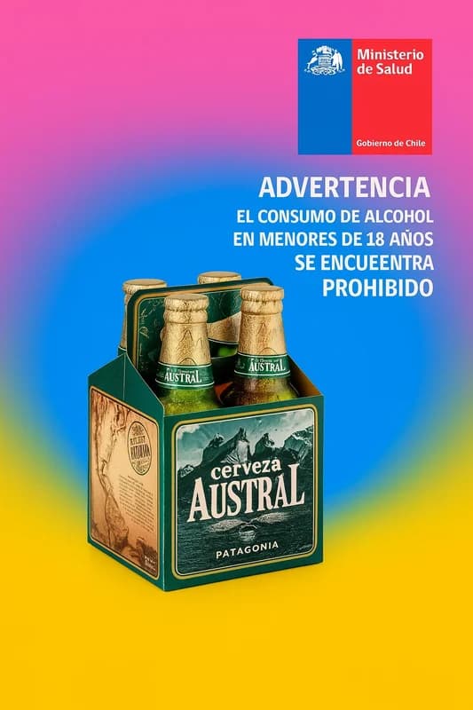 Four Pack Cerveza Austral Lager Botellin 330 ml