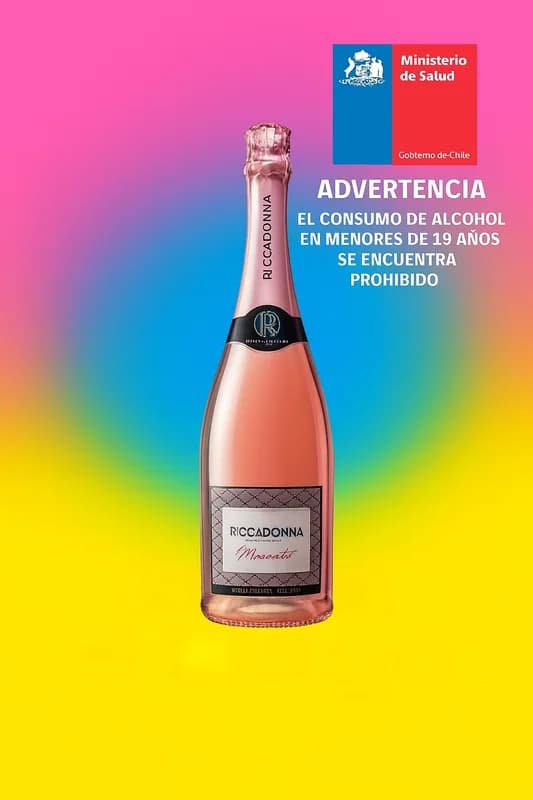 Espumante Riccaddonna Moscato Rosé 750 ml