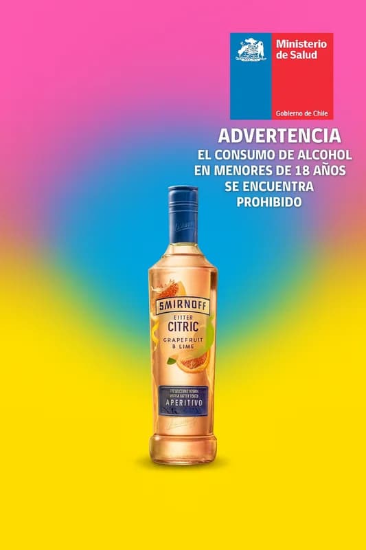 Smirnoff Bitter Citric Pomelo & Lima 700 ml