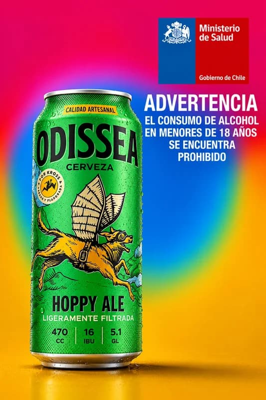 Odissea Hoppy Ale Cerveza Artesanal 470 cc