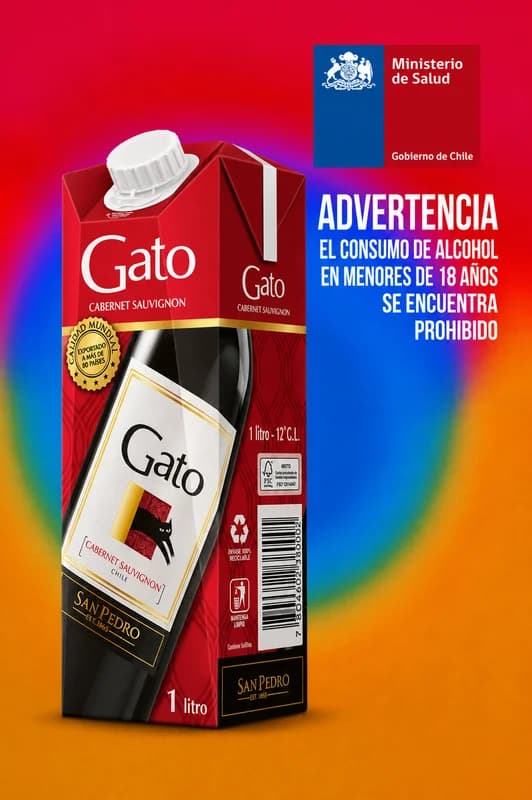 Vino Gato Cabernet Sauvignon 1 L (Tetra Pak)