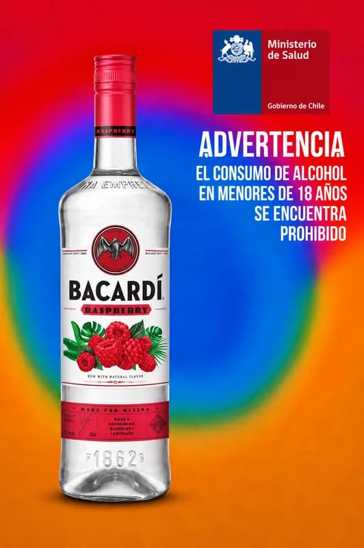 Bacardí Raspberry Ron Sabor Frambuesa 750 ml