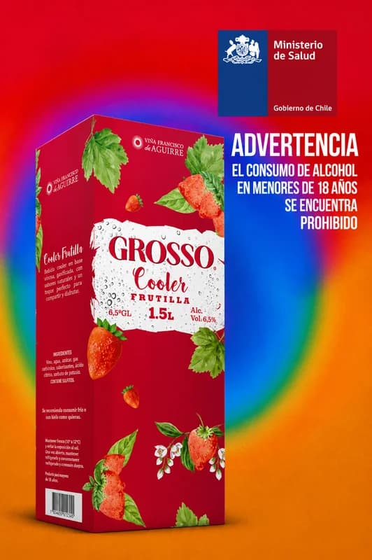 Grosso Cooler Frutilla 1.5 L