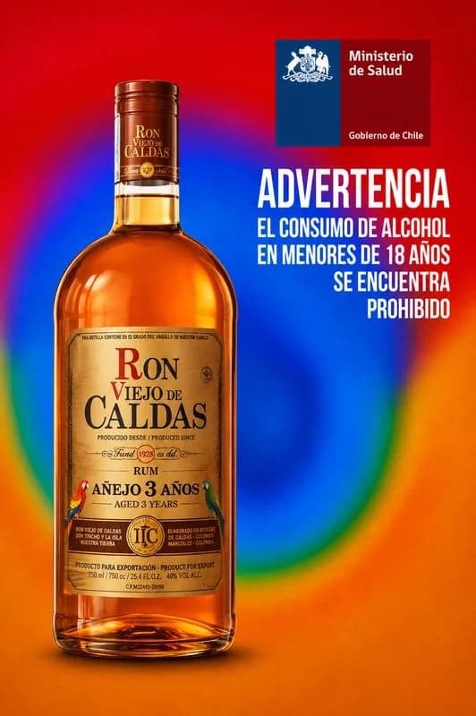 Ron Viejo de Caldas Añejo 3 Años 1 Litro