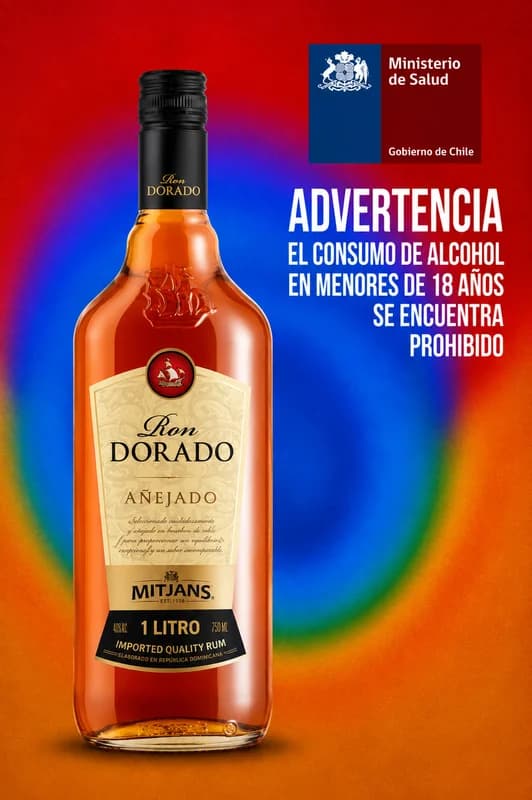 Ron Dorado Añejo 1 Litro