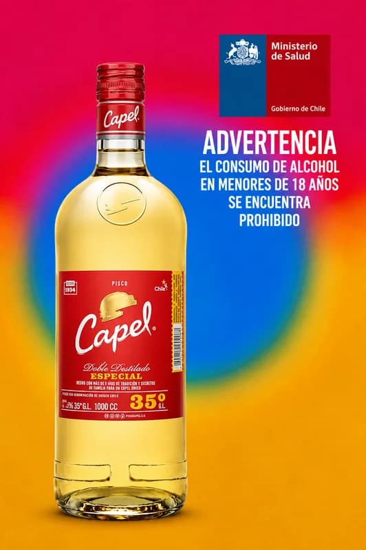 Pisco Capel Doble Destilado Especial 35° – 1 Litro
