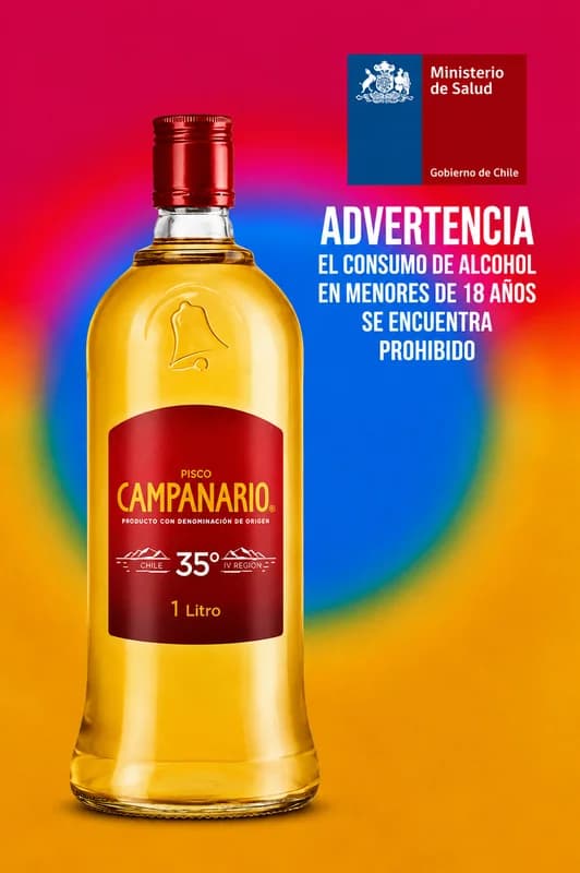 Pisco Campanario 35° – 1 Litro