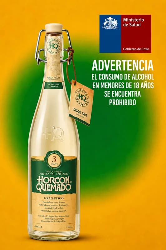 Pisco Horcón Quemado Gran Pisco 3 Años 40° – 750 ml