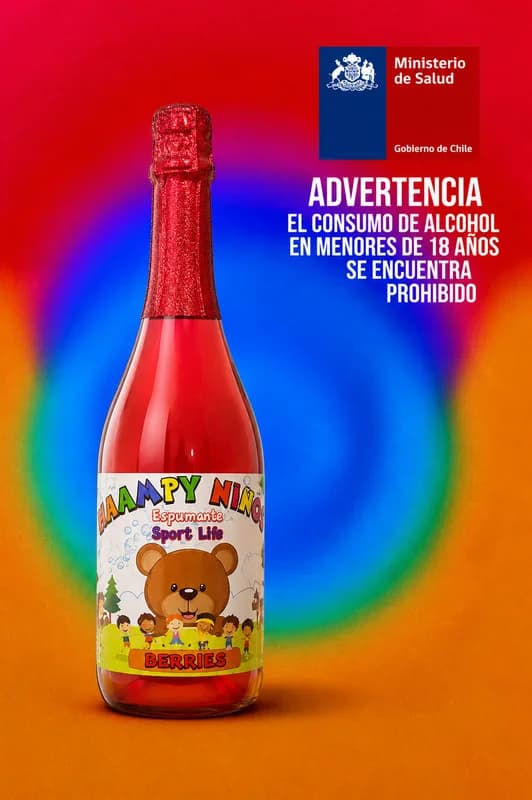 Haampy Niño Berries – Espumante sabor Berries