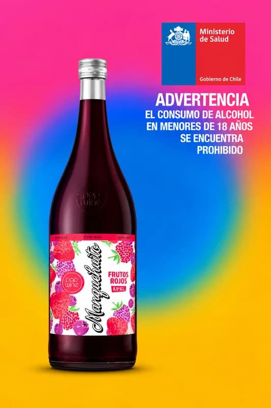Pop Wine Manguehuito Frutos Rojos 6,5° 1.350ML