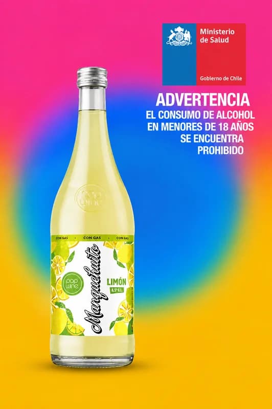 Pop Wine Manguehuito Limón 6,5° 750ML