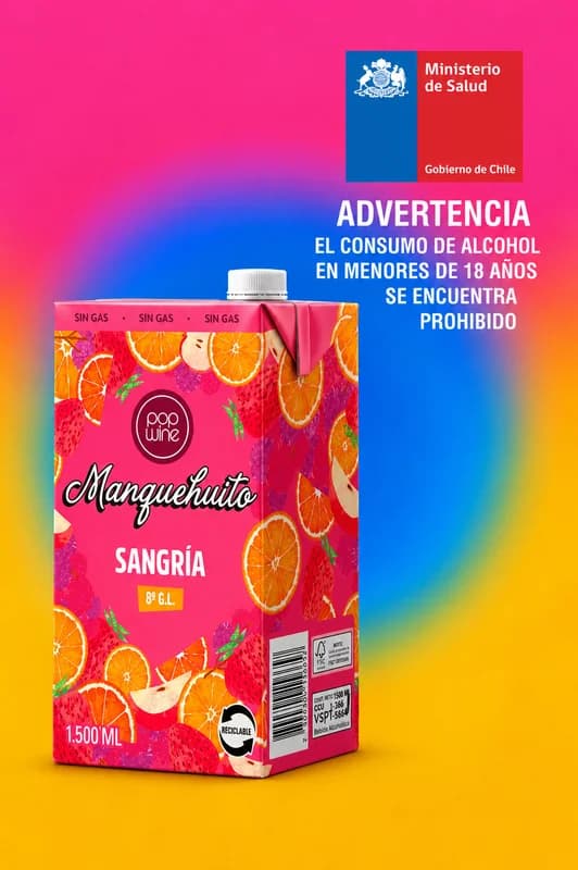 Pop Wine Manguehuito Sangría 1,5 L – 8°